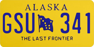 AK license plate GSU341