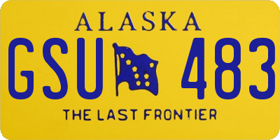 AK license plate GSU483