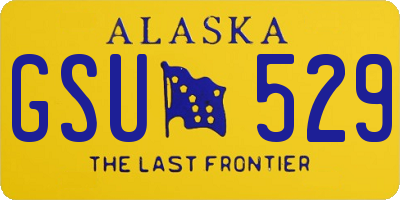 AK license plate GSU529