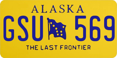 AK license plate GSU569