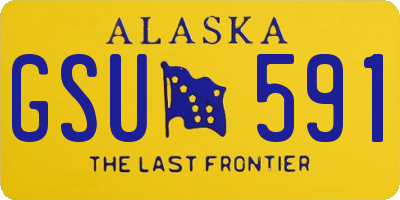 AK license plate GSU591