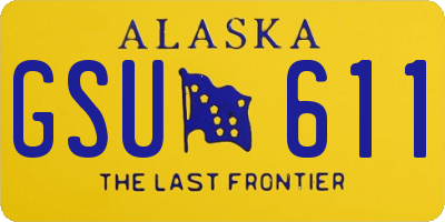 AK license plate GSU611