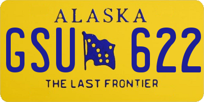 AK license plate GSU622
