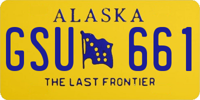 AK license plate GSU661