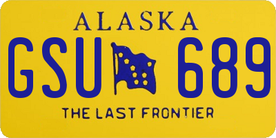 AK license plate GSU689
