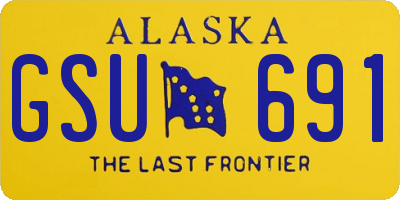 AK license plate GSU691