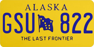 AK license plate GSU822