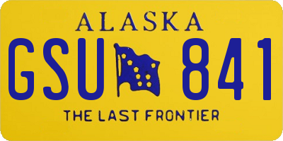 AK license plate GSU841