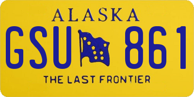 AK license plate GSU861