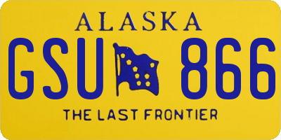 AK license plate GSU866