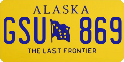 AK license plate GSU869