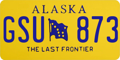 AK license plate GSU873