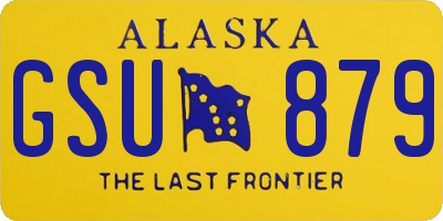 AK license plate GSU879