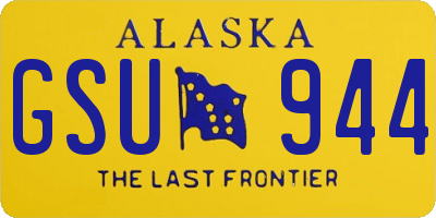 AK license plate GSU944