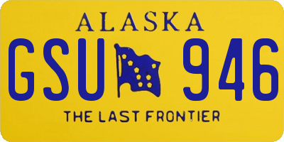 AK license plate GSU946