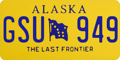 AK license plate GSU949