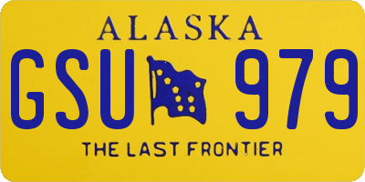 AK license plate GSU979