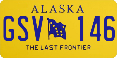 AK license plate GSV146