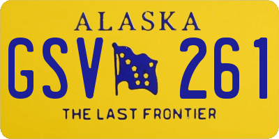 AK license plate GSV261