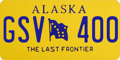 AK license plate GSV400