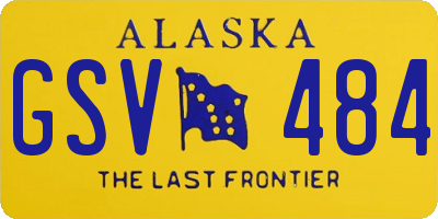 AK license plate GSV484