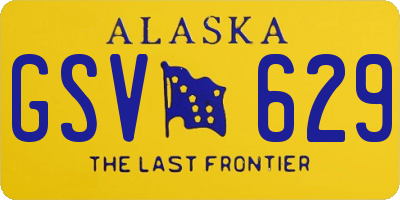 AK license plate GSV629