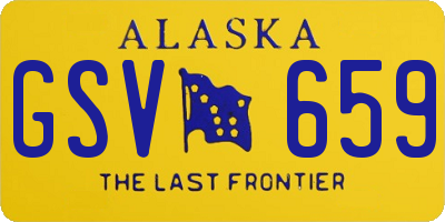 AK license plate GSV659