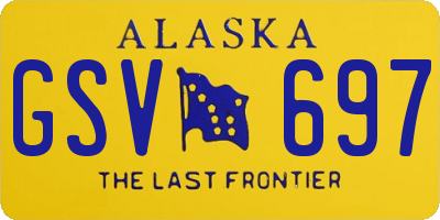 AK license plate GSV697