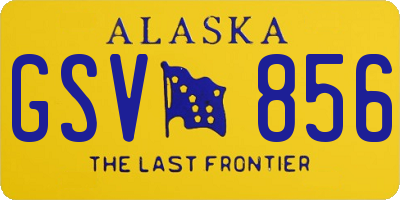 AK license plate GSV856