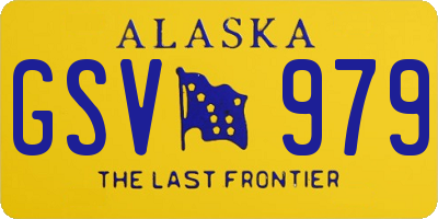 AK license plate GSV979