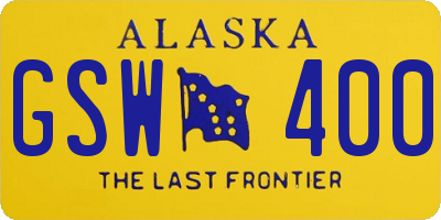 AK license plate GSW400