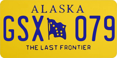 AK license plate GSX079