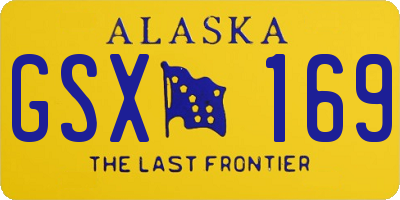 AK license plate GSX169