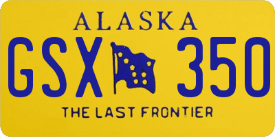 AK license plate GSX350