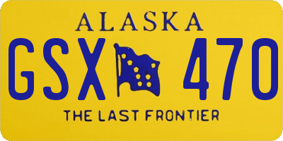 AK license plate GSX470