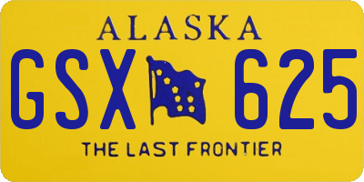 AK license plate GSX625