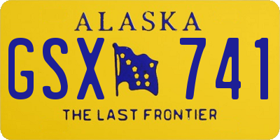 AK license plate GSX741