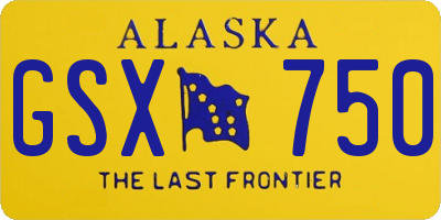 AK license plate GSX750