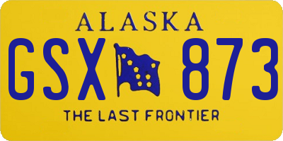 AK license plate GSX873