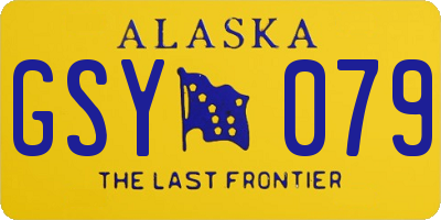 AK license plate GSY079