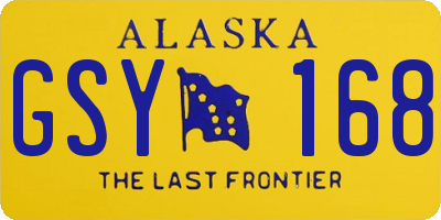 AK license plate GSY168