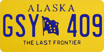 AK license plate GSY409
