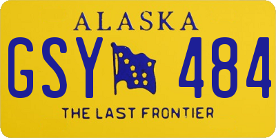 AK license plate GSY484