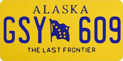 AK license plate GSY609