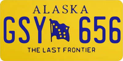 AK license plate GSY656