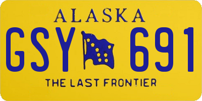 AK license plate GSY691