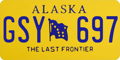 AK license plate GSY697