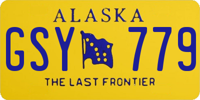 AK license plate GSY779