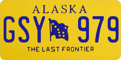 AK license plate GSY979