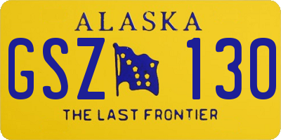 AK license plate GSZ130